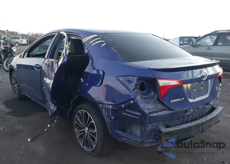 2015 Toyota Corolla S Plus z USA, uszkodzony, nr VIN 2T1BURHEXFC244593